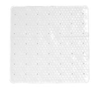Gedy Bianca, G-Solid Antiscivolo Doccia con Ventose, Misure: 53x53, Tappetino Bagno in Resina, Finitura, Design R&S, Made in Italy, Tappeto Lavabile in Lavatrice, 2 Anni di Garanzia, Unica