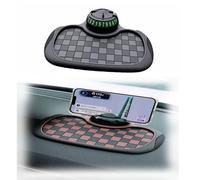 Tappetino antiscivolo multifunzione per auto, supporto girevole per telefono, tappetino per cruscotto con display temporaneo per numero di parcheggio, console centrale integrata, tappetino antiscivolo