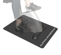 Tappetino antiscivolo per allenare le gambe - Superficie protettiva per allenatori, tappetino antiscivolo per pedalieri sotto la scrivania, supporto per l'allenamento di piedi e gambe, per