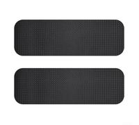 Tappetino antiscivolo per attrezzature da ginnastica, 2 pezzi, assorbe gli urti, per cyclette e vogatori, in cotone espanso e silicone, nero, 63,5 x 30 x 0,5 cm