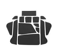 Tappetino Antiscivolo Per Console Centrale Auto Sottobicchieri Tappetini Per Slot Porta Tappetini In Gomma Per Tazze Adesivo Per Tappeti Per N&issan Per Note E13 Inserto portabicchieri(Nero)