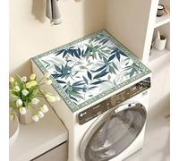 Tappetino Antiscivolo Per Copri Lavatrice E Asciugatrice 60X60Cm Foglie Verdi Copri Lavatrice Per Interno Per Top - Tappeto Assorbente In Diatomee Per Lavatrici, Asciugatrici, Cucine, Bagni