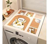 Tappetino Antiscivolo Per Copri Lavatrice E Asciugatrice 60X60Cm Gatto Coniglio Copri Lavatrice Per Interno Per Top - Tappeto Assorbente In Diatomee Per Lavatrici, Asciugatrici, Cucine, Bagni