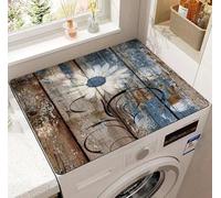 Tappetino Antiscivolo Per Copri Lavatrice E Asciugatrice 60X60Cm Grano Di Legno Retrò Copri Lavatrice Per Interno Per Top - Tappeto Assorbente In Diatomee Per Lavatrici, Asciugatrici, Cucine, Bagni