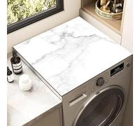 Tappetino Antiscivolo Per Copri Lavatrice E Asciugatrice 60X60Cm Marmo Bianco Copri Lavatrice Per Interno Per Top - Tappeto Assorbente In Diatomee Per Lavatrici, Asciugatrici, Cucine, Bagni