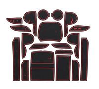 Tappetino Antiscivolo Per Fessura Per Portellone Per Hyundai Per Santa Fe 2013-2018 DM Per Maxcruz Per Grand Per SantaFe Tappetini Per Auto In Gomma Inserto portabicchieri(rosso)