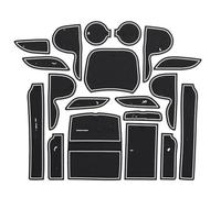 Tappetino Antiscivolo Per Fessura Per Portellone Per Hyundai Per Santa Fe 2013-2018 DM Per Maxcruz Per Grand Per SantaFe Tappetini Per Auto In Gomma Inserto portabicchieri(Wit)