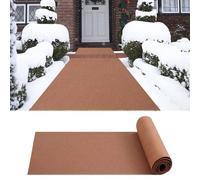 Tappetino antiscivolo per ghiaccio e neve, tappetino invernale in feltro antiscivolo, tappeto per ghiaccio, passerella e scale, per giardino, porta d'ingresso, scale, portico all'aperto