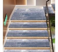 Tappetino antiscivolo per gradini in legno, 26 x 75 cm, antiscivolo, resistente e sicuro, per una maggiore presa e sicurezza