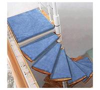 Tappetino Antiscivolo per gradini, Tappetini Antiscivolo per gradini in Moquette - Cuscinetti protettivi autoadesivi per gradini, 10 Pezzi 80x33/12 cm, Ideale per Scale a chiocciola - Miglio