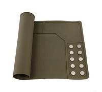 Tappetino antiscivolo per la pulizia con punti magnetici per saldatura, organizzazione degli strumenti di riparazione, tappetino da lavoro in gomma a prova di olio, per elettronica e progetti fai da