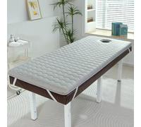 Tappetino antiscivolo per lettino da massaggio, in spugna ad alta densità, con fascia elastica, 75 x 190 cm, per salone di bellezza e extension per ciglia