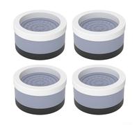 Tappetino antiscivolo per mobili, per alzate letto, riduzione dell'altezza, vibrazioni, in gomma, con piedini in polipropilene, 86 x 86 x 55 cm, 500 kg (azzurro, 55 cm)