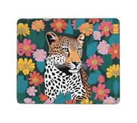 Tappetino antiscivolo per mouse da gioco, motivo leopardo marino, adatto per studio e gioco, 21,1 x 26,2 cm