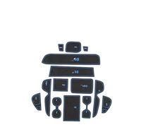 Tappetino Antiscivolo Per Scanalature Delle Portiere, Cuscinetti In Gomma Per Auto Per RAV4 2019 2020 2021 RAV 4 50 Decorazione Interna Tampone Antipolvere Inserto portabicchieri(Blu)