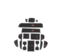 Tappetino Antiscivolo Per Scanalature Delle Portiere, Cuscinetti In Gomma Per Auto Per RAV4 2019 2020 2021 RAV 4 50 Decorazione Interna Tampone Antipolvere Inserto portabicchieri(Wit)