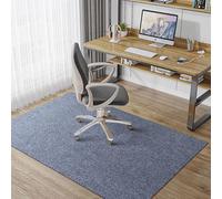 Tappetino antiscivolo per sedia da ufficio, protezione per pavimenti da gioco e scrivania, per pavimenti duri, laminato e parquet, grigio nebbia, 120 x 160 cm, soluzione durevole ed elegante per casa