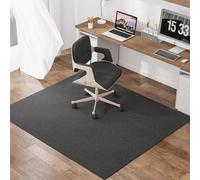 Tappetino antiscivolo per sedia da ufficio, protezione per pavimenti per superfici dure, tappetino da scrivania da gioco, 120 x 160 cm, grigio scuro, ideale per pavimenti in laminato e parquet