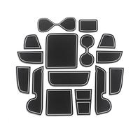 Tappetino Antiscivolo Per Slot Del Cancello Accessori Interni Tappetino Antiscivolo Per Porta Sottobicchiere Per Vezel HR-V 2021 2022 HRV Inserto portabicchieri(RHD-White)