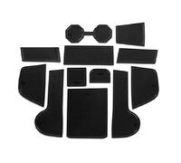 Tappetino Antiscivolo Per Sportello Dell'auto Contenitore Per Bicchiere D'acqua Accessori Per VW Per Polo MK6 AW 2018-2021(Nero)