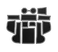 Tappetino Antiscivolo Per Sportello Dell'auto Contenitore Per Bicchiere D'acqua Accessori Per VW Per Polo MK6 AW 2018-2021(Wit)