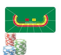 Tappetino antiscivolo per tavoli da poker, copertura per tavolo da | Tappetino da gioco per Texas Holdem Poker, giochi di carte, feste a tema, notte, tema, blackjack, divertimento in famiglia