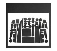 Tappetino Antiscivolo Per Toyota Per Sienna 2021 2022 2023 Tappetini Antiscivolo Per Scanalature Portiere Dell'auto Per Bicchieri D'acqua Cuscini In Microfibra E Pelle(Nero)