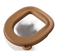 Tappetino antiscivolo per WC, per uso domestico e bagno, colore: marrone | Superficie morbida come una nuvola, texture delicata sulla pelle, calda in inverno, fresca in estate, comfort di lunga durata