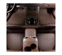 Tappetino antiscivolo Universale 5 pezzi/set tappetini auto in pelle PU impermeabile antipolvere auto poggiapiedi protezione pastiglie interni auto Tappetini Auto tappetini auto gomma(Brown-5pcs)