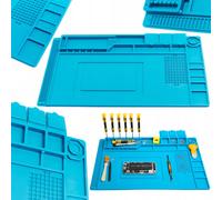 Tappetino antistatico in silicone blu 450x300mm TE-501