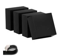 Tappetino antivibrazioni da 4 pezzi, cuscinetti in gomma 60 mm x 60 mm, spessore 2 mm-60 mm, blocchi in gomma antiscivolo resistenti for mobili, macchine, banchi da lavoro(3mm)