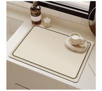 Tappetino Asciuga Piatti per Piano Cucina, Assorbente Bar Caffè con Retro Gomma Antiscivolo, Resistente Calore e Drenaggio per Macchina Caffè Espresso, Pulizia Facile (S,20x30cm)