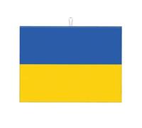 Tappetino assorbente da cucina Bandiera dell'Ucraina 45,7 x 61 cm - Fibra ad alta densità assorbe rapidamente l'acqua