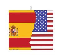 Tappetino assorbente da cucina con bandiera della Spagna americana (40,6 x 45,7 cm) - tappetino scolapiatti di alto valore