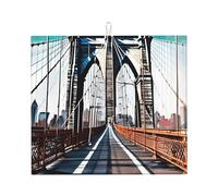 Tappetino assorbente da cucina con stampa a ponte di Brooklyn, resistente al calore, riutilizzabile, ad asciugatura rapida