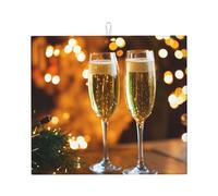 Tappetino assorbente per asciugare i piatti con stampa a forma di tazza di vino, per accessori da cucina, pieghevole, riutilizzabile