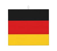 Tappetino assorbente per asciugare i piatti con stampa bandiera della Germania per bancone della cucina ad asciugatura rapida antiscivolo riutilizzabile Pad