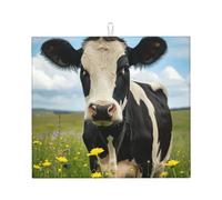 Tappetino assorbente per asciugare i piatti con stampa di mucca da latte per bancone della cucina ad asciugatura rapida antiscivolo riutilizzabile Pad