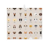 Tappetino assorbente per asciugare i piatti della razza del cane per il bancone della cucina ad asciugatura rapida antiscivolo riutilizzabile Pad