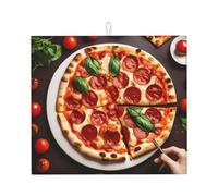 Tappetino assorbente per asciugatura per pizza e alimenti, resistente al calore, riutilizzabile, ad asciugatura rapida
