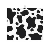 Tappetino assorbente per asciugatura piatti con stampa mucca bianca e nera per piano di lavoro della cucina sottobicchiere da caffè presina Pad