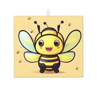 Tappetino assorbente per piano di lavoro della cucina con stampa di api gialle Tappetino assorbente e antiscivolo per stoviglie Lavello da cucina