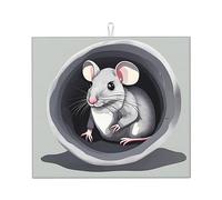 Tappetino assorbente per piano di lavoro della cucina Mouse in the Hole, 40,6 x 45,7 cm, decorativo, resistente, lavabile, riutilizzabile,