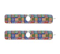 Tappetino assorbente per rubinetto per lavello da cucina assorbente tappetino per lavello da cucina paraspruzzi e protezioni 76,2 cm -- geometrie multicolore