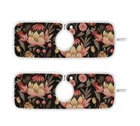 Tappetino assorbente per rubinetto per lavello della cucina Previene l'umidità appendibile 2 tappetini per lavello della cucina Bagno Contatore 23 6 "William Morris Floreale Pesca Marrone