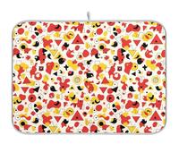 Tappetino assorbente per scolapiatti con geometria astratta per bancone della cucina, tappetino scolapiatti reversibile, 40,6 x 45,7 cm