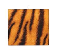 Tappetino assorbente per scolapiatti con stampa a righe tigre tappetino da bancone pieghevole riutilizzabile accessorio per lavello da cucina