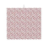 Tappetino assorbente per scolapiatti con stampa coccinella, pieghevole, riutilizzabile, accessorio per lavello da cucina