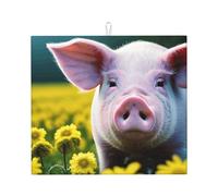 Tappetino assorbente per scolapiatti con stampa di fiori di colza, per bancone della cucina, ad asciugatura rapida, antiscivolo, riutilizzabile