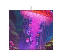 Tappetino assorbente per scolapiatti con stampa di funghi magici, per bancone della cucina, ad asciugatura rapida, antiscivolo, riutilizzabile